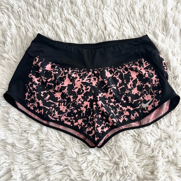 Nike Black and Pink Dri-FIT Athletic Shorts Medium - Picture 1 of 10
